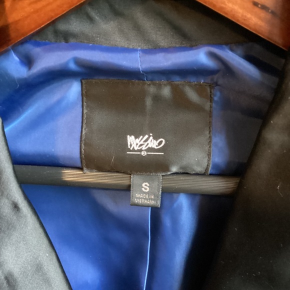 Vintage Black Target **Mossimo** Classic Satin Trench Coat, size Small - Picture 5 of 9